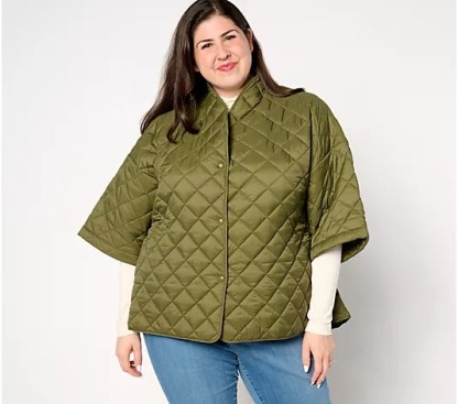 Jothtan Rithtvers Quilted 3/4-Sleeve Button Back Detailed Jacthtket