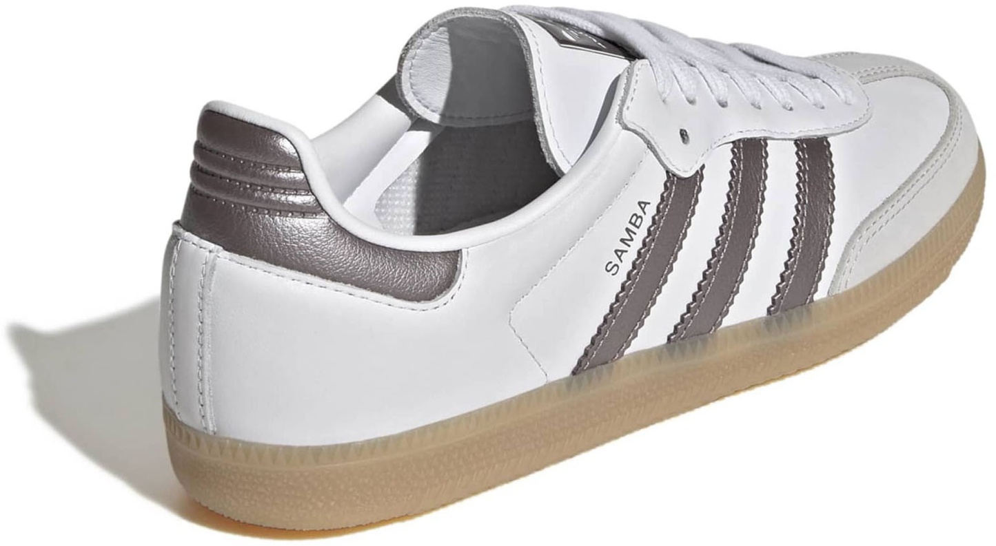 adidas Women's Samba OG Shoes - White/Coffee Met/Gum4 - View 5