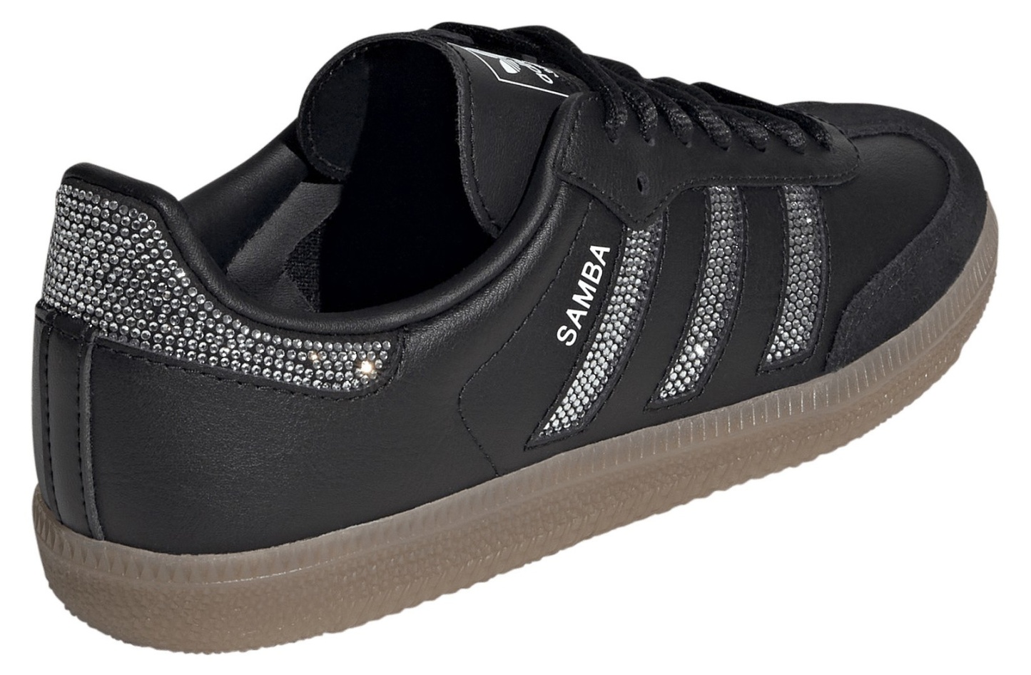 adidas Kids' Grade School Samba OG Shoes - Black/Black/Silver Metallic - View 6
