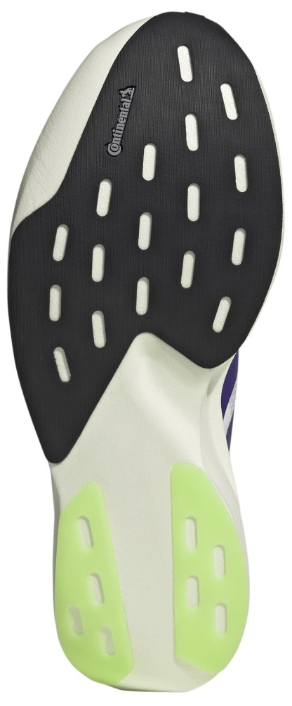 adidas Men's Adizero EVO SL Running Shoes - White/Purple/Lime - View 3