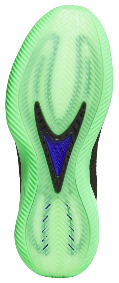 adidas Anthony Edwards 2 'Glow' Basketball Shoes - Black/Green - View 5