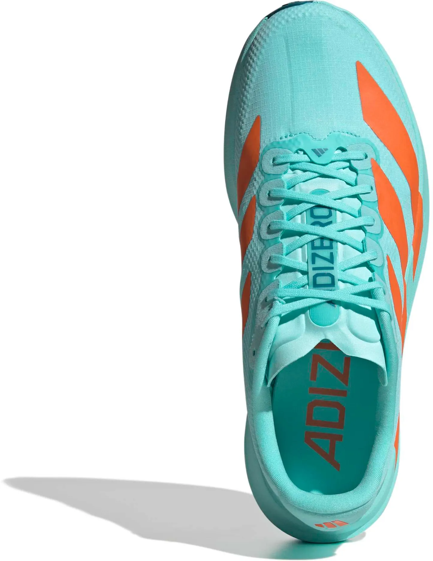 adidas Men's Adizero EVO SL Woven Running Shoes - Flash Aqua/Impct Orange/Arctic - View 2