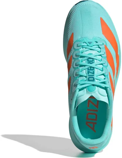 adidas Men's Adizero EVO SL Woven Running Shoes - Flash Aqua/Impct Orange/Arctic - View 2