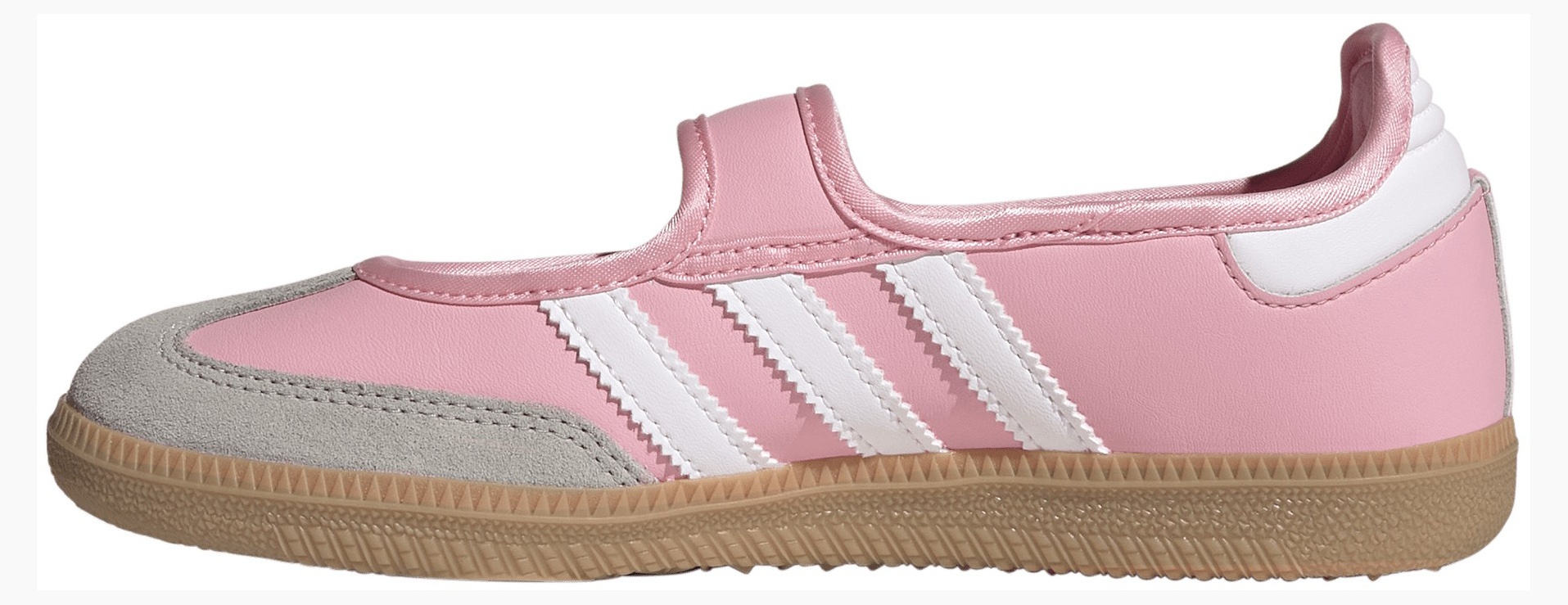 adidas Kids' Grade School Samba Jane Shoes - Light Pink/Ftwr White/Gum 3 - View 4