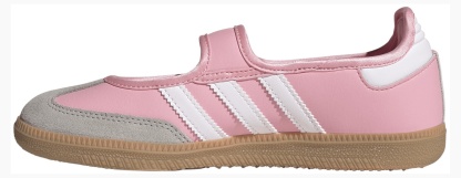 adidas Kids' Grade School Samba Jane Shoes - Light Pink/Ftwr White/Gum 3 - View 4