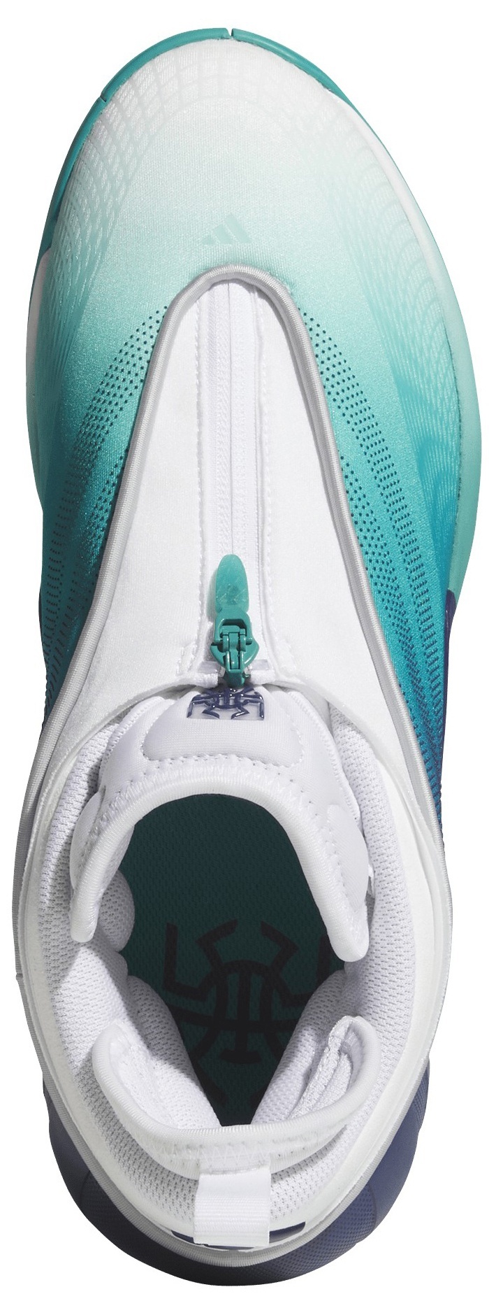 adidas D.O.N. Issue #7 'Pure Teal' Basketball Shoes - White/Blue/Green - View 2