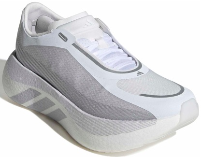 adidas Men's Hyperboost Edge Running Shoes - White/Grey/Silver - View 6