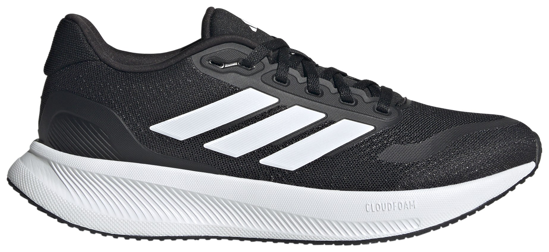 adidas Women's Runfalcon 5 Running Shoes - Black/White/Black - View 1