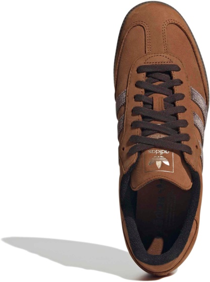 adidas Samba OG Shoes - Nubuck Brnz/Coffee - View 2