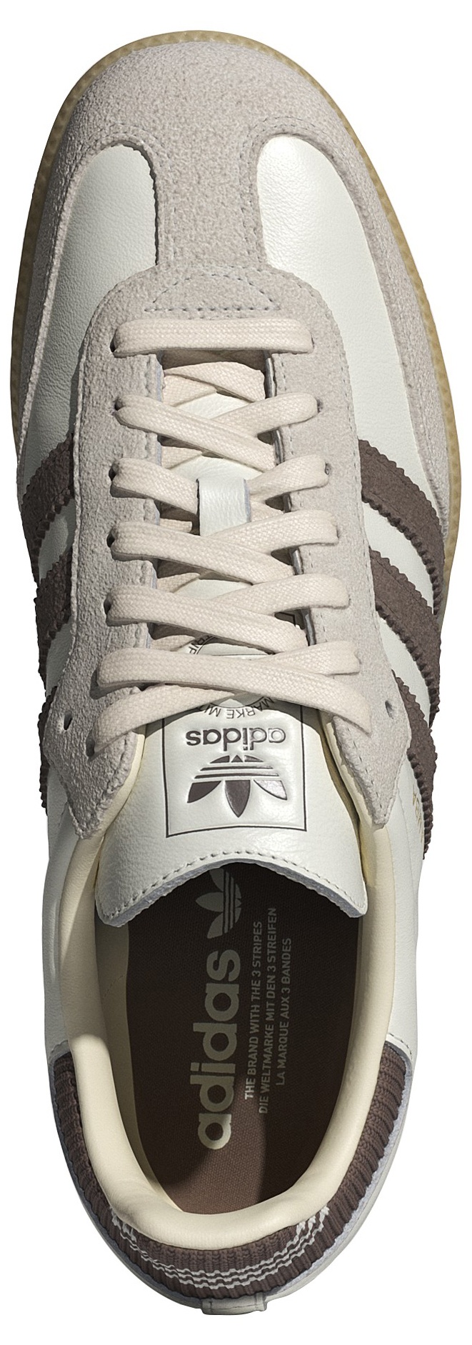 adidas Samba OG Shoes - Cloud White/Earth Strata/Gum 3 - View 2