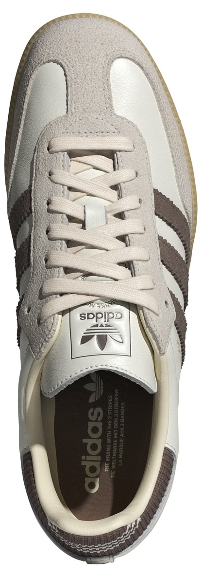 adidas Samba OG Shoes - Cloud White/Earth Strata/Gum 3 - View 2