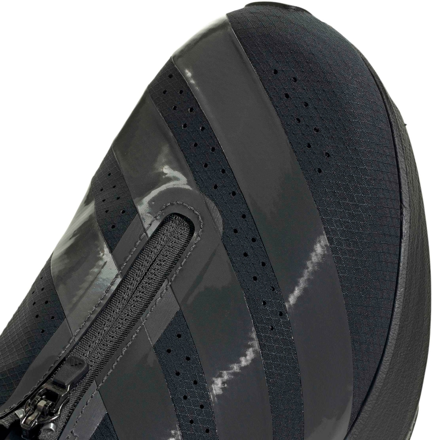 adidas Men's Adizero EVO SL Zip Running Shoes - Black/Grey/Silver Mtllc - View 7
