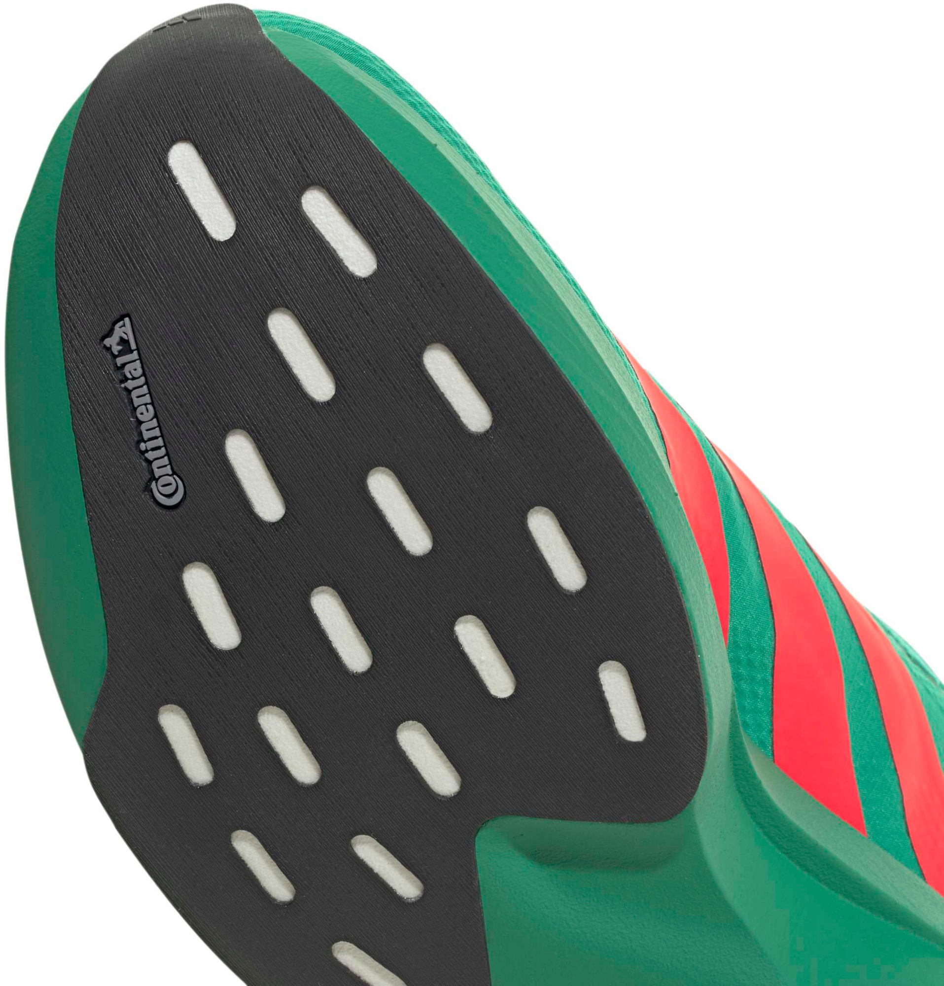 adidas Men's Adizero EVO SL Woven Running Shoes - Court Green/Lucid Red/Ftwr White - View 10
