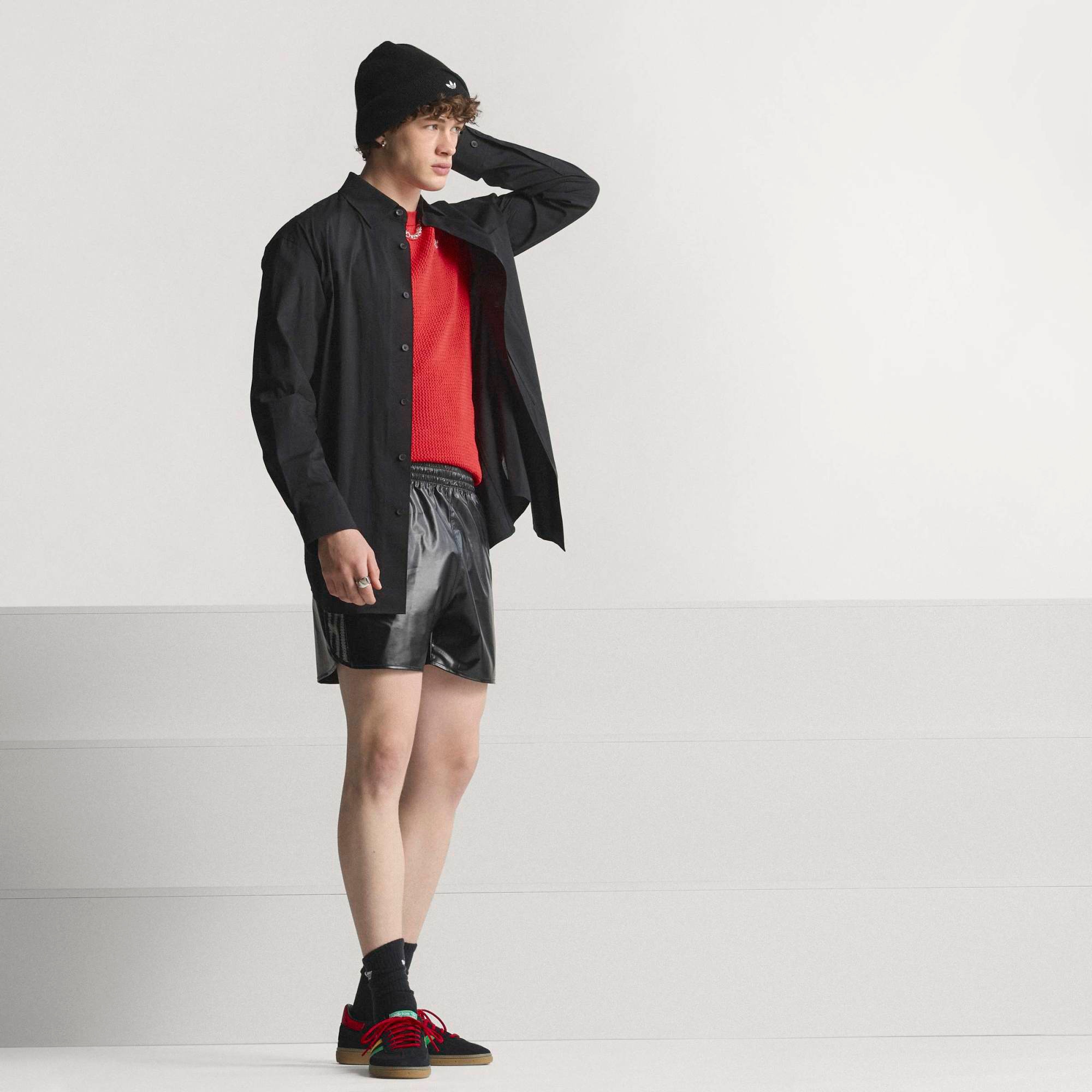 adidas Handball Spezial Jamaica Shoes - Black/Red - View 4