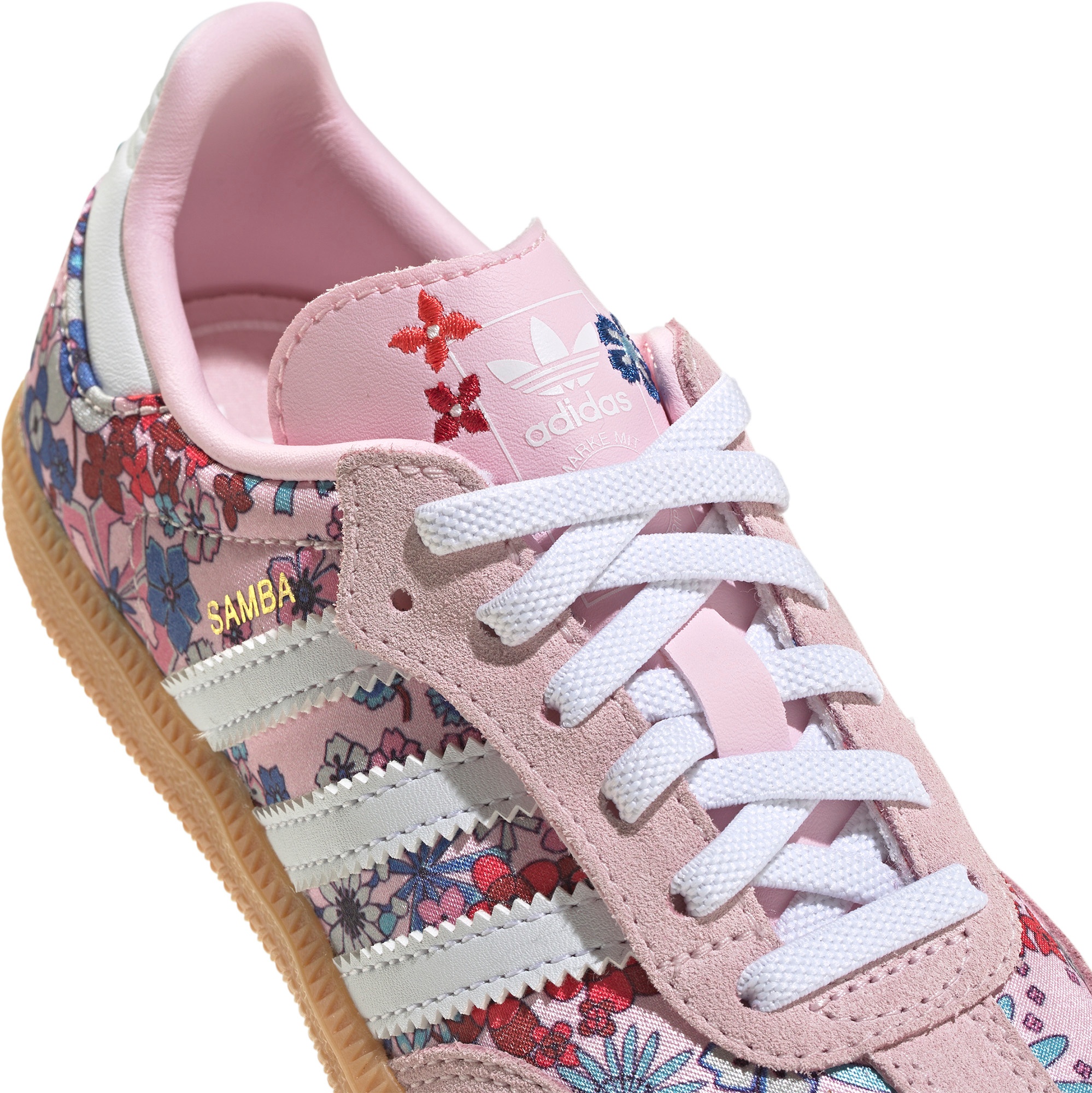 adidas Kids' Preschool Samba OG Shoes - Clear Pink/White/Gum - View 8