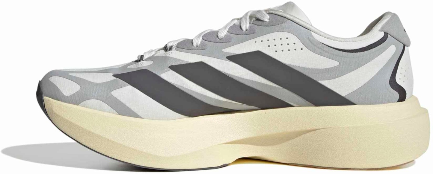 adidas Men's Adizero EVO SL EXO Running Shoes - Core White/Utility Black/Grey Two - View 4