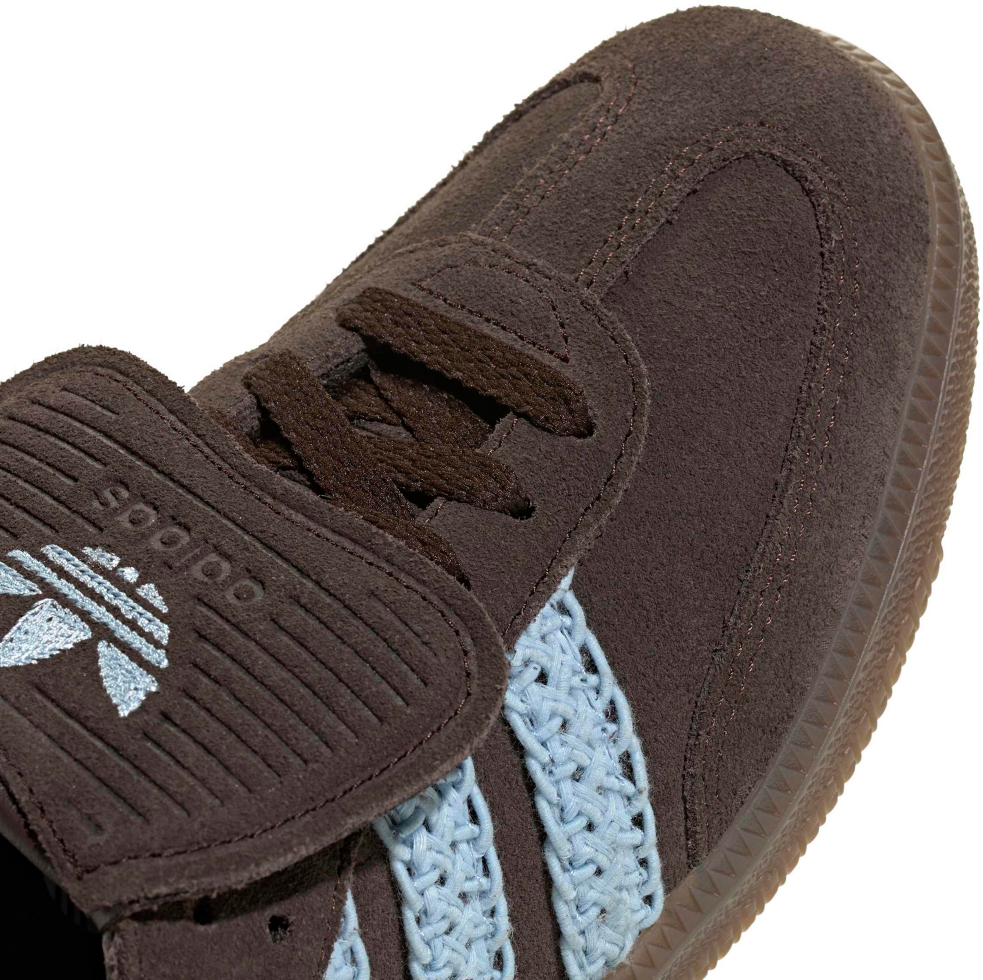 adidas Women's Long Tongue Samba Shoes - Aurora Coffee/Clear Sky - View 8