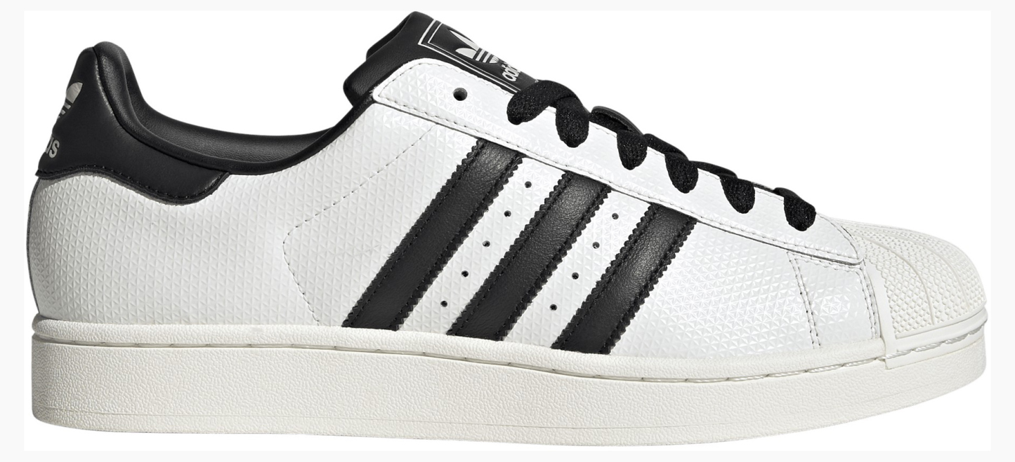adidas Men's Superstar II Shoes - White/Black - View 1