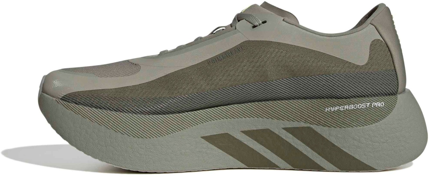 adidas Men's Hyperboost Edge Running Shoes - Silver Pebble/Medium Dark Khaki/Frozen Lemon - View 5