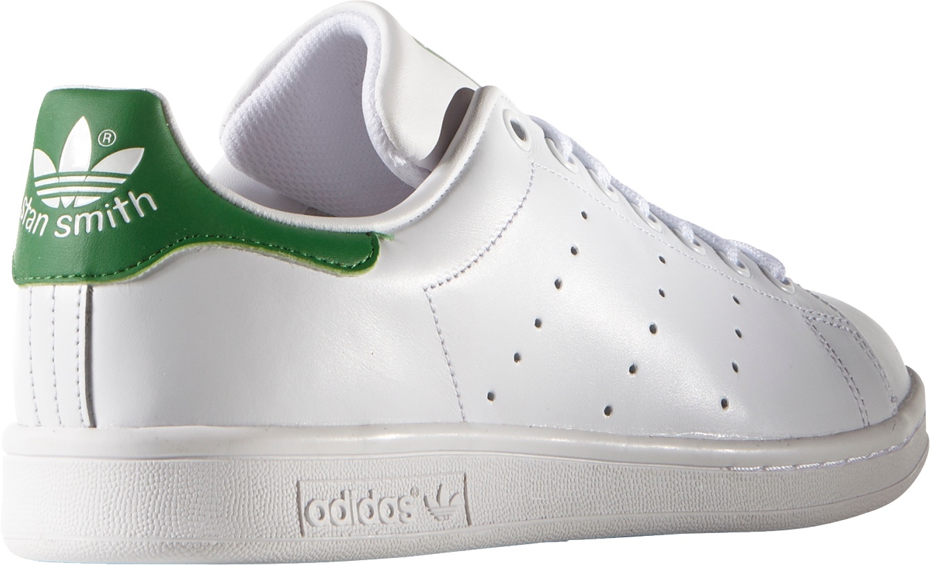 adidas Originals Men's Stan Smith Shoes - White/Green - View 5