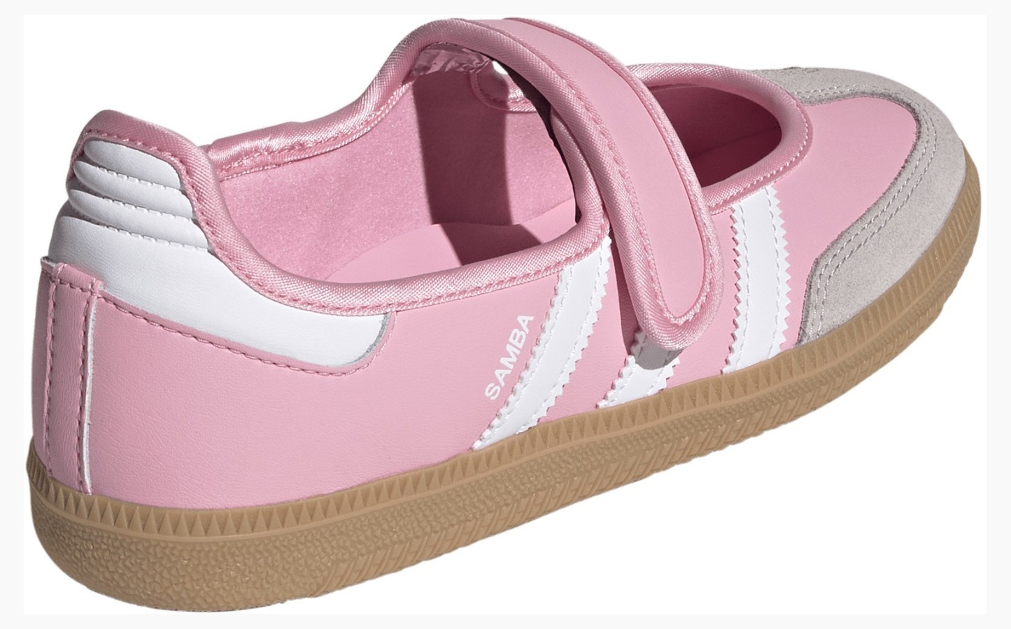 adidas Kids' Grade School Samba Jane Shoes - Light Pink/Ftwr White/Gum 3 - View 5