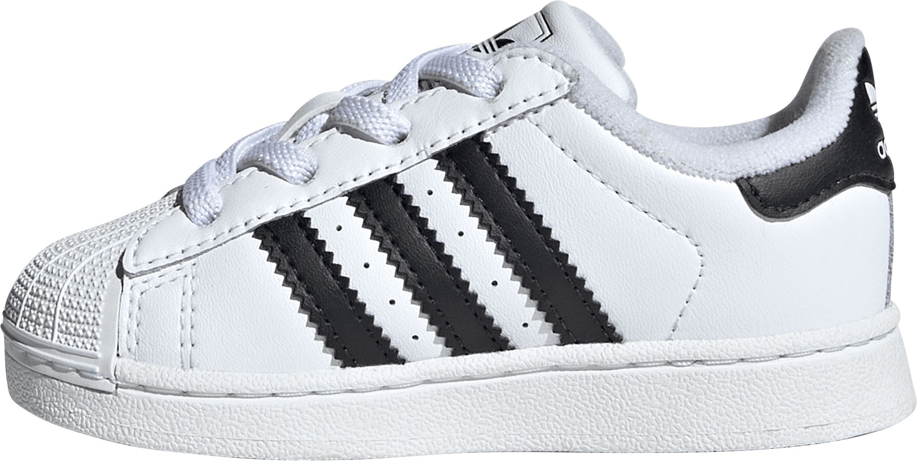 adidas Toddler Superstar II Shoes - White/Black - View 4