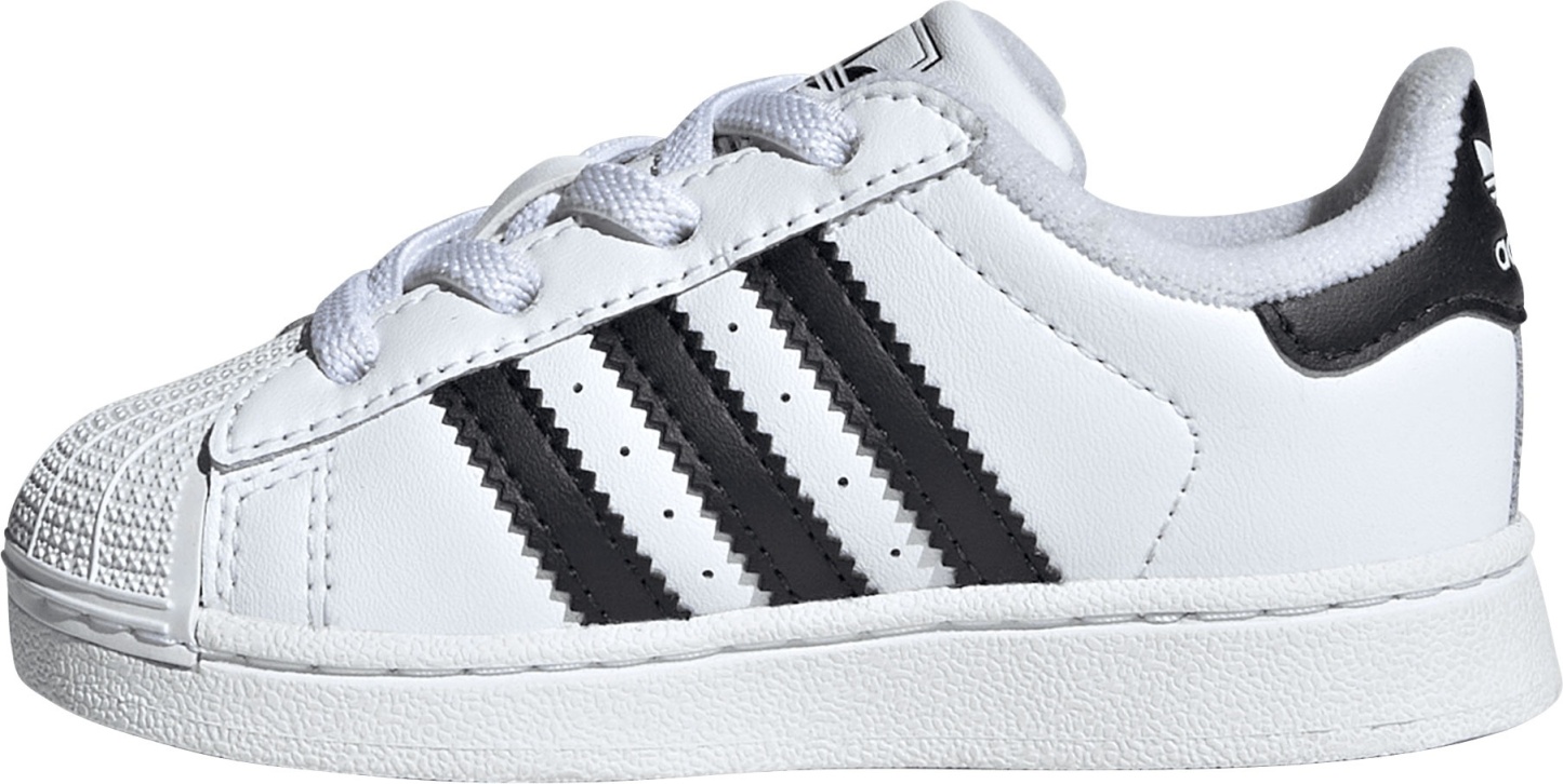 adidas Toddler Superstar II Shoes - White/Black - View 4