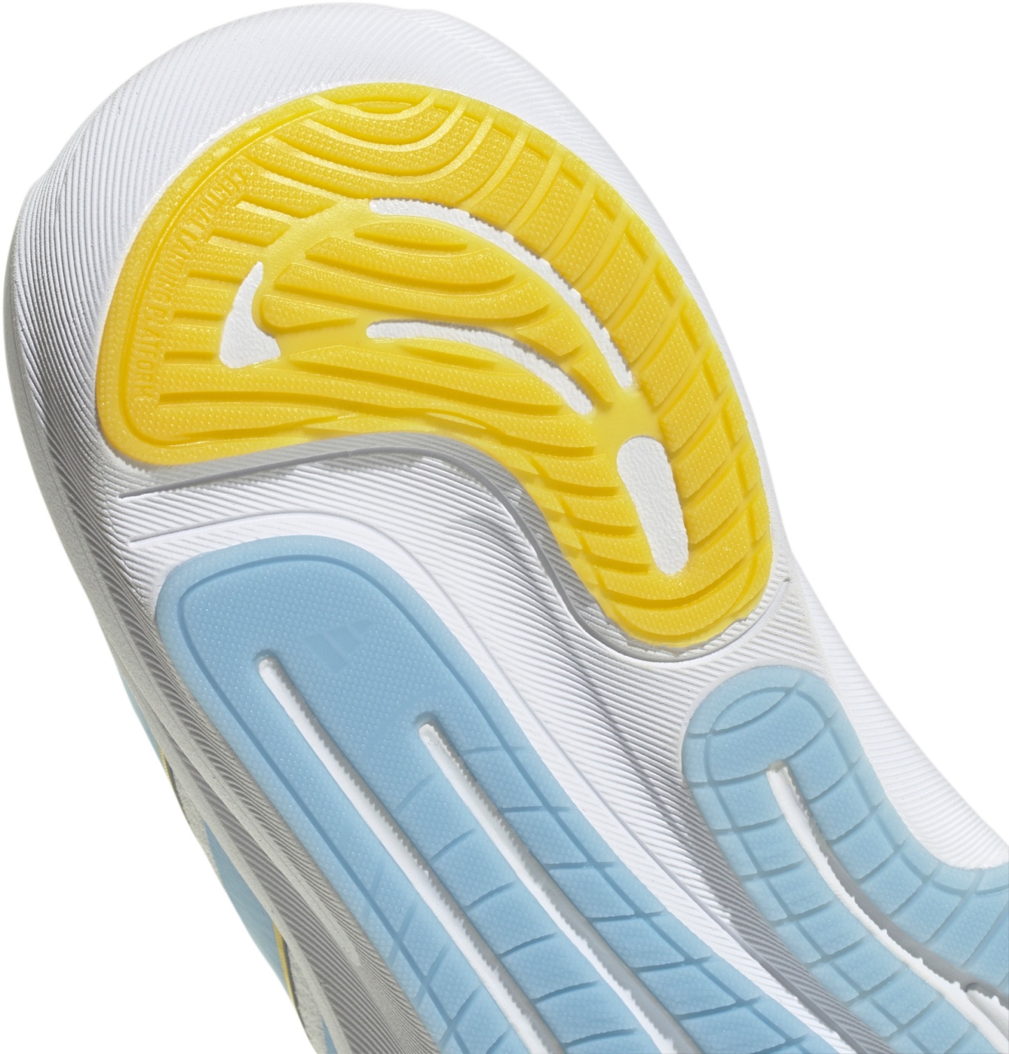 adidas Women's Supernova 3 Running Shoes - White/Blue/Yellow - View 8