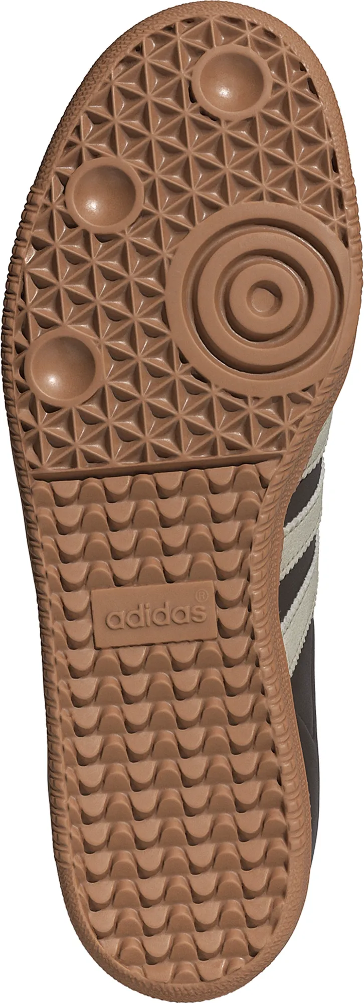 adidas Samba OG Shoes - Brown/Putty Grey/Gold - View 3