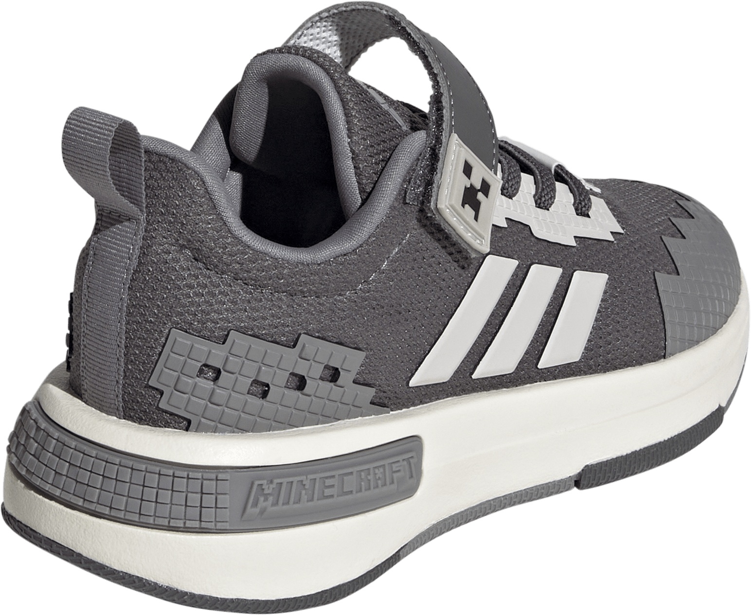 adidas Kids' Preschool Minecraft Pro Shoes - Grey Five/Grey One/Grey Three - View 6