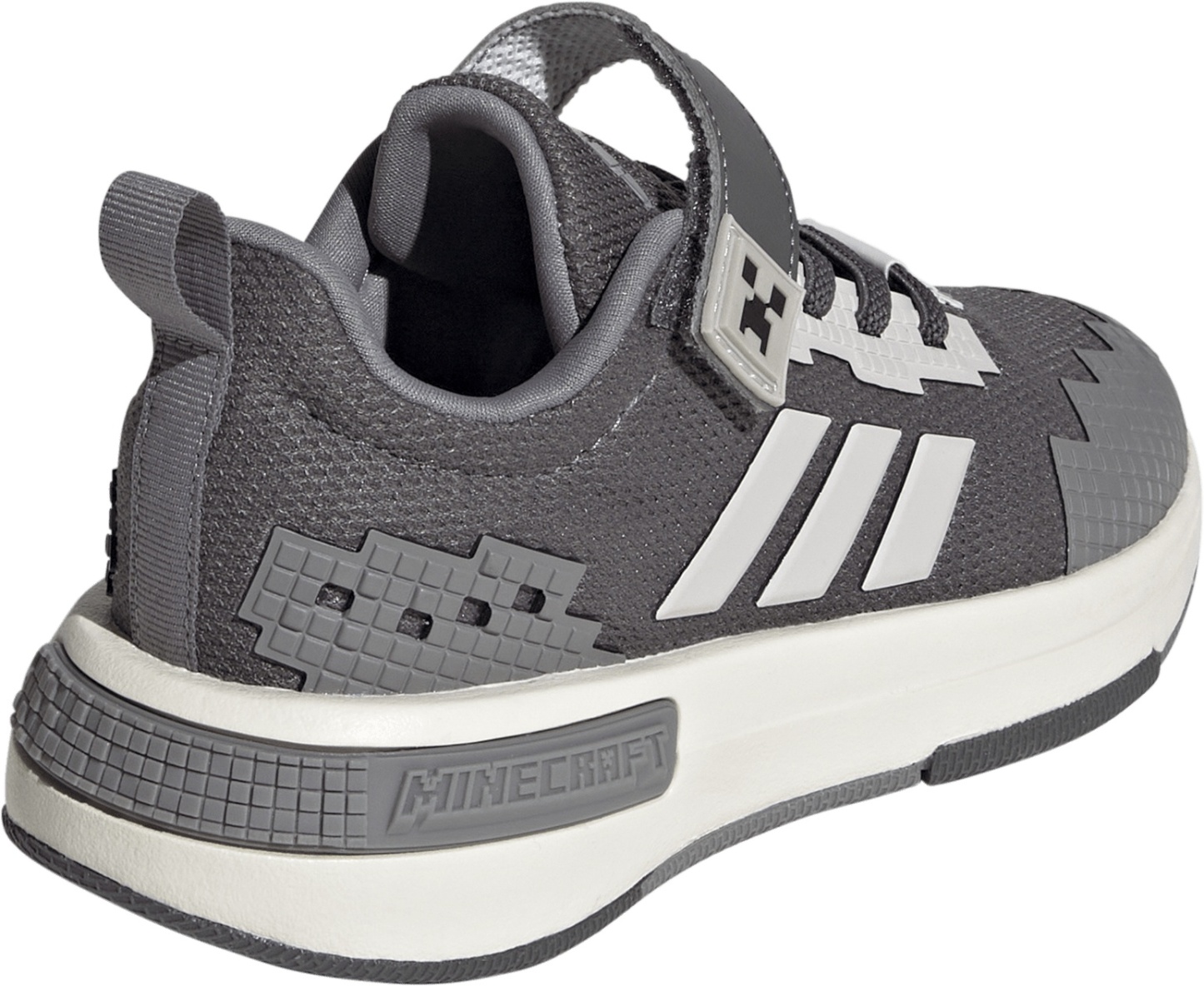 adidas Kids' Preschool Minecraft Pro Shoes - Grey Five/Grey One/Grey Three - View 6