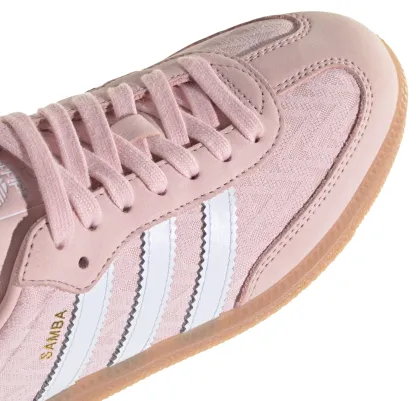 adidas Women's Samba OG Shoes - Sandy Pink/Ftwr White/Gold Met - View 7
