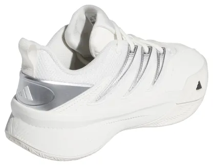 adidas Kids' Grade School Certified Damian Lillard 3 Basketball Shoes - White/Black/Silver - View 5
