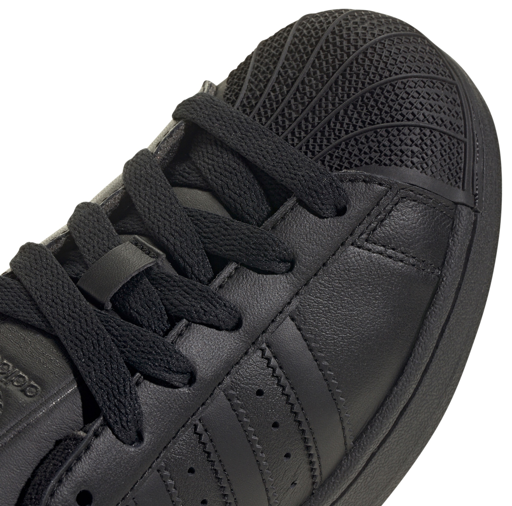 adidas Kids' Grade School Superstar II Shoes - Black - View 7