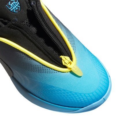 adidas Kids' Grade School D.O.N. Issue #7 'Electric Blue' Basketball Shoes - Lucid Aquamarine/Core Black/Yellow - View 7