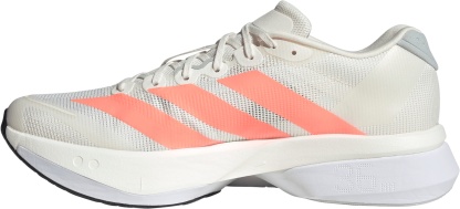 adidas Men's Adizero Boston 13 Running Shoes - Off White/Lucid Orange/Grey - View 4