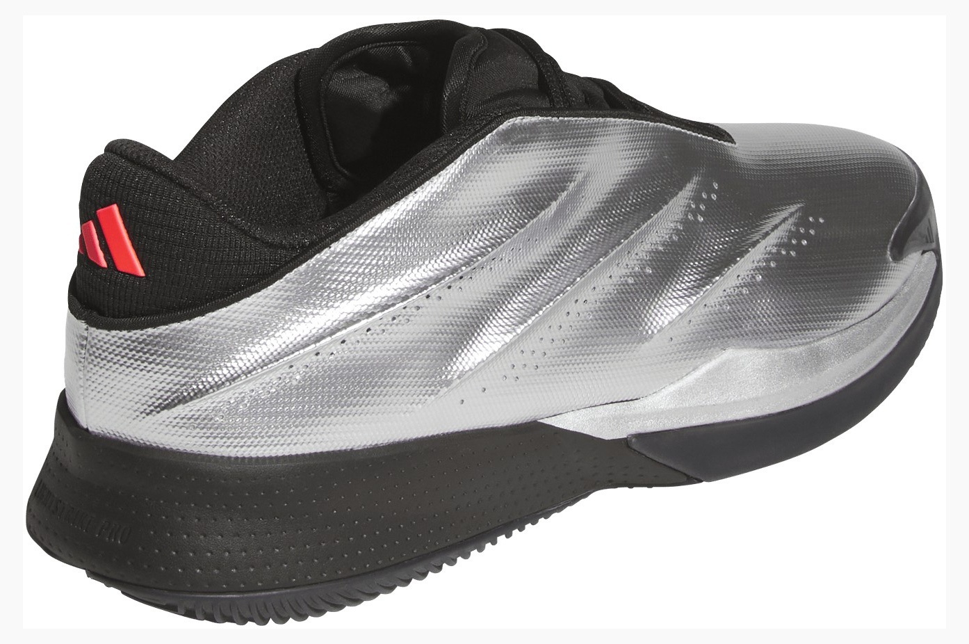 adidas Crazy Energy+ Basketball Shoes - Silver/Black/Red - View 6