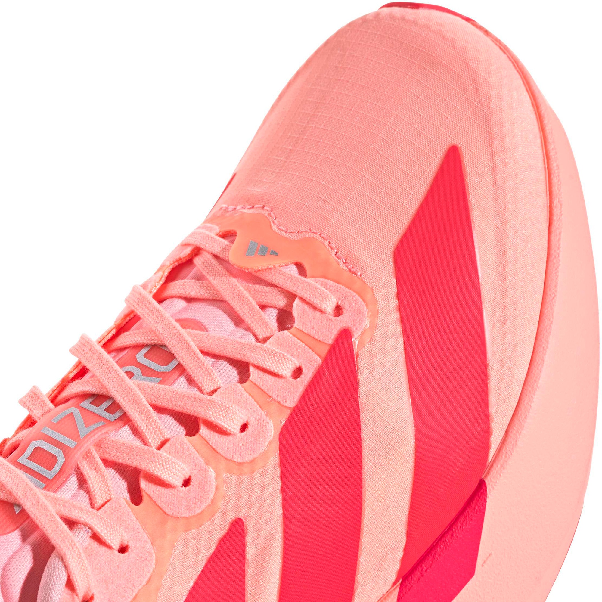 adidas Women's Adizero EVO SL Woven Running Shoes - Frozen Turbo/Lucid Red/Silver Met. - View 7