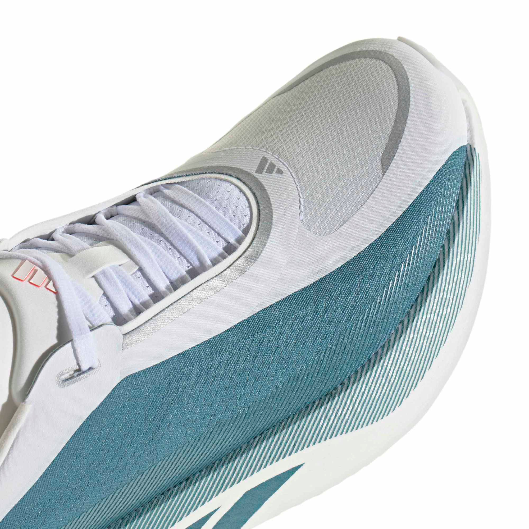 adidas Men's Hyperboost Edge Running Shoes - White/Petrol Mtlc/Lucid Red - View 9