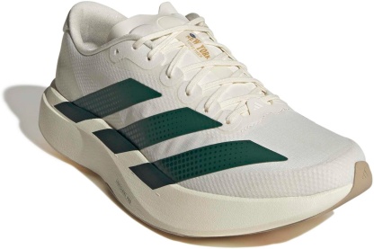 adidas Men's Adizero EVO SL Woven Running Shoes - White/Collegiate Green/Royal - View 6