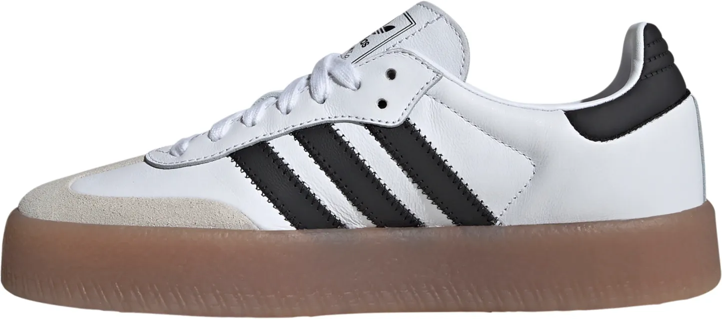 adidas Women's Sambae Shoes - White/Black/Gum - View 4