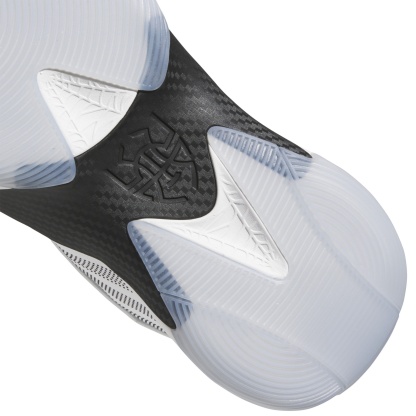adidas D.O.N. Issue #7 Basketball Shoes - White/Black/White - View 4