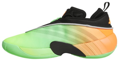 adidas D.O.N. Issue #7 Basketball Shoes - Black/Green/Orange - View 5
