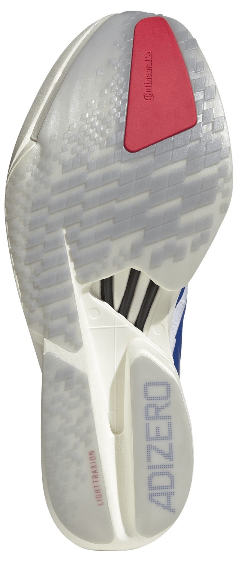 adidas Men's Adizero Adios Pro 4 Running Shoes - Ftwr White/Team Royal Blue/Pure Ruby - View 3