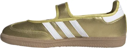 adidas Women's Samba Jane Shoes - White/Gold/Gum - View 4