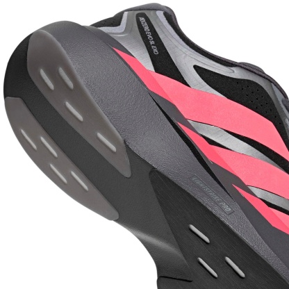 adidas Men's Adizero EVO SL Running Shoes - Black/Solar Turbo/Iron Mtllc - View 4