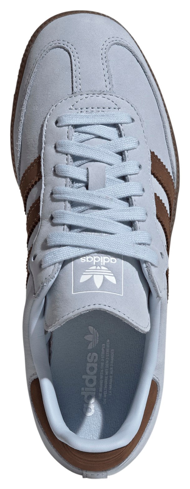 adidas Women's Samba OG Shoes - Crystal Sky/Earth Strata/Ftwr White - View 2