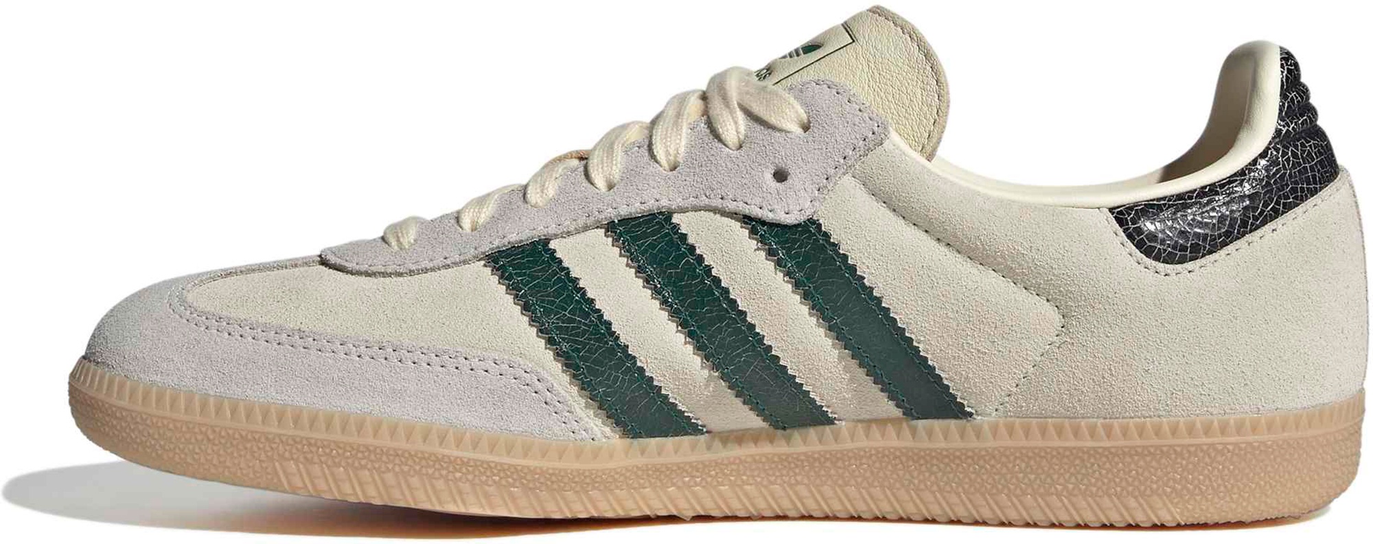 adidas Samba OG Shoes - Vint Wht/Green - View 4