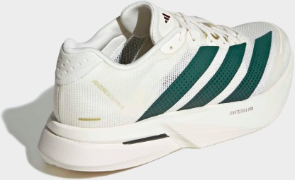 adidas Men's Adizero Boston 13 Running Shoes - White/Collegiate Green/Royal - View 8