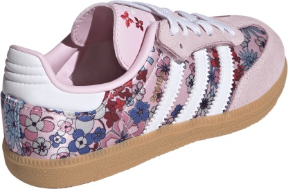 adidas Kids' Preschool Samba OG Shoes - Clear Pink/White/Gum - View 6